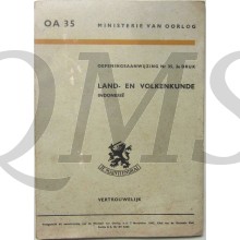 Oefeningsaanwijzing no 35 Land en Volkenkunde Indonesie