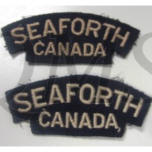 Shoulder title Seaforth Highlanders of Canada