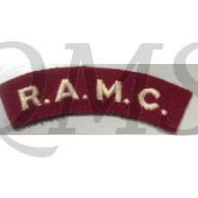 Shoulder title Royal Army Medical Corps (R.A.M.C.)