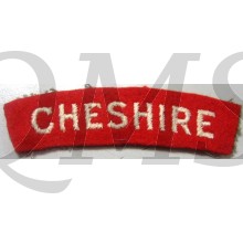 Shoulder title Cheshire Regiment