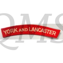 Shoulder titles York and Lancaster Regiment