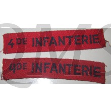 Straatnamen 4de Infanterie