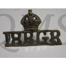  18 ROYAL GARHWAL RIFLES SHOULDER TITLE