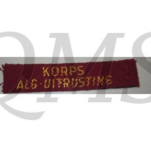 Straatnaam Korps Alg. Uitrusting