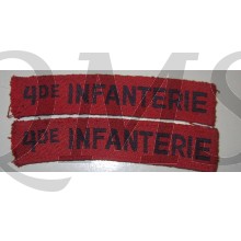 straatnamen 4de Infanterie
