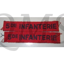 straatnamen 5de Infanterie