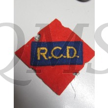 Sleeve patch Royal Canadian Dragoons (R.C.D.)
