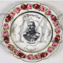 	Patriotischer Teller General Feldmarschall von Hindenburg (Commemorative plate General Feldmarschall von Hindenburg)