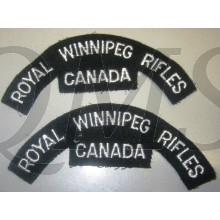 Shoulder titles Royal Winnipeg Rifles