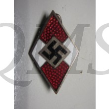 HJ Abzeichen für die Feldmütze HJ Raute an Nadel (HY cap badge)