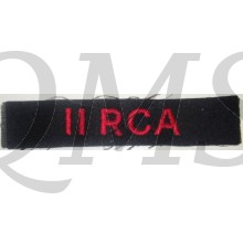 Shoulder title 11 Royal Canadian Artillery 11 RCA