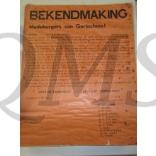 Poster 1945 Bevrijdingsfeest Gorinchem
