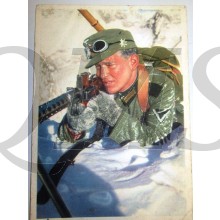 Postkarte Gebirgsjager met MG
