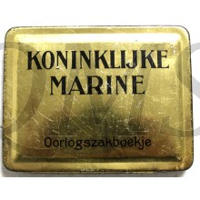 Blik voor oorlogszakboekje Kon Marine 1940