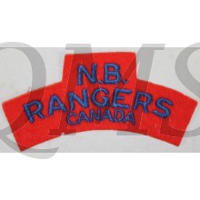 Shoulder title New Brunswick Rangers 4th Canadian Armoured Division
