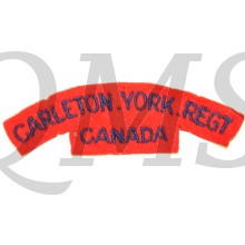 Shoulder title Carleton & York Regiment Canada 1st Canadian Infantry Division