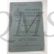 Returned Soldier's Handbook Canada