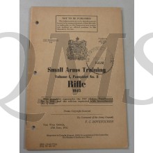 Manual Canada Small arms Training Pamphlet no 3 Vol 1 Rifle