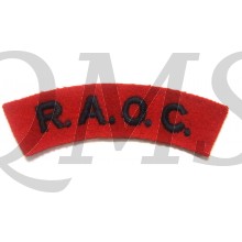Shoulder title Royal Army Ordnance Corps RAOC