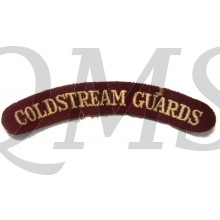 Shoulder title Coldstream Guards