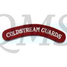 Shoulder title Coldstream Guards 
