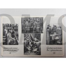 Prent briefkaart gejast, geschept gekookt