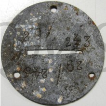 originale Erkennungsmarke Volkssturm