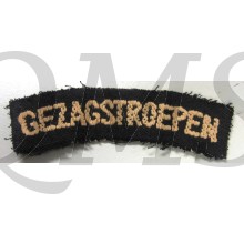 Naamlint Gezagstroepen (gebogen)