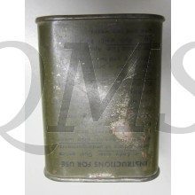 Blikje US Army insecticide anti luis WW2 (Tin can louse powder WW2)