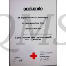Oorkondes Landsteiner Penning en gesp 20 x 