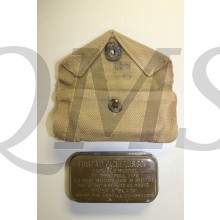 WWII US Army M1942 First Aid Kit Canvas Pouch w Carlisle Bandage