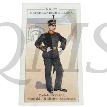 Tiktok Verzamelkaart no 32 Cadet-Sergeant, Koninklijke Militaire Academie (KMA)