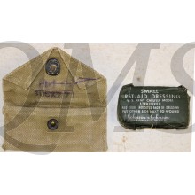WWII US Army M1924 First Aid Kit Canvas Pouch w Carlisle Bandage