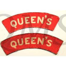 Shoulder flashes Queen's Royal Regiment (West Surrey)