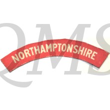 Shoulder flash Northamptonshire Regiment (canvas)