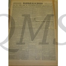 Krant Nieuwsblad van het Noorden dinsdag 9 nov 1943