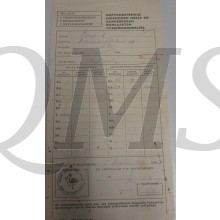 Ontvangstbewijs bonkaarten Den Haag