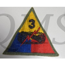 Mouwembleem 3e Armored Divison (Sleevebadge 3th Armored Division)