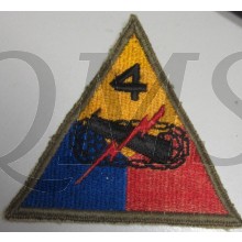 Mouwembleem 4e Armored Divison (Sleevebadge 4th Armored Division)