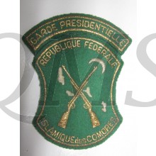 Sleeve badge Garde Presidentielle Republic federale Islamique des Comores