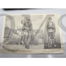 Prent briefkaart mobilisatie 1914 geen beter leven dan een goed leven!
