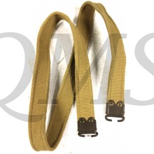 WWII Dated British Enfield Web Khaki Sling with Brass Fittings