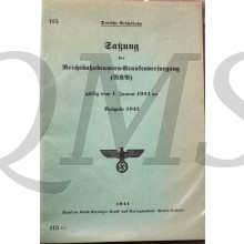 Satzung der Reichsbahnbeamten - Krankenversorgung (RKV) - Ausgabe 1942,
