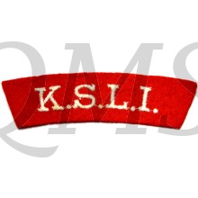 Shoulder flash Kings Shropshire Light Infantry (K.S.L.I.)