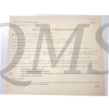 Speciale vergunning voor Textiel te Rheden 1942