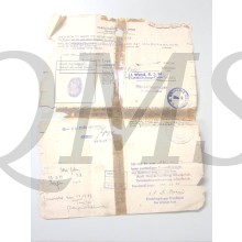 Discharge papers Kriegsmarine 