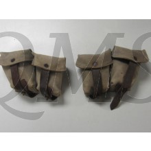 Tassen munitie Mannlicher Bulgarije WW2 (Pouches Mannlicher Canvas Ammo WW2 Bulgarian)