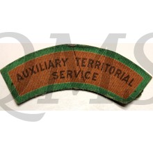 Shoulder flash A.T.S. (Auxiliary Territorial Service) (canvas)