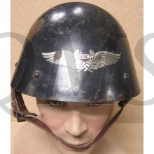 Czech M34 Helmet which has been re-issued to the 'Luftschutz'