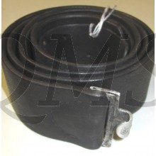 dark brown smooth leather belt